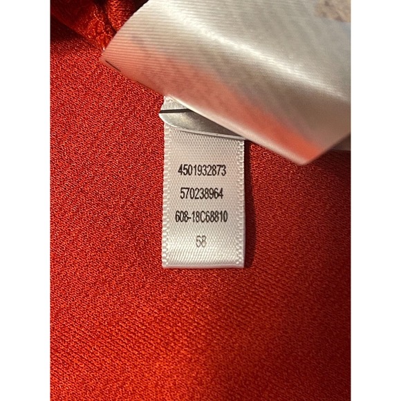 Chico's 2P (LP/12) Embroidered Burnt Orange Boho 3/4 Sleeve Shirt Sequins *Read - Picture 12 of 12